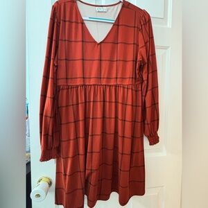 Maurice’s size XL fall plaid dress